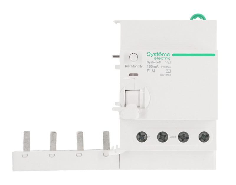 Systeme9 Блок диф. тока (БДТ) 63A 4P 100мА Тип-AC 400В | S9V13463 | SE — миниатюра 2