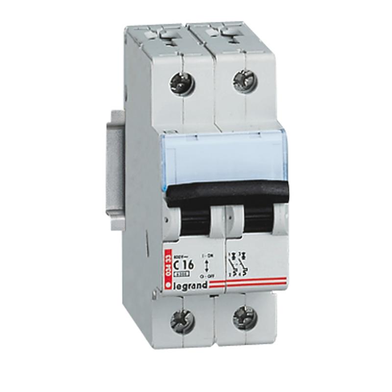 Выключатель автоматический двухполюсный DX 16A C 6кА | 003433 | Legrand — Legrand
