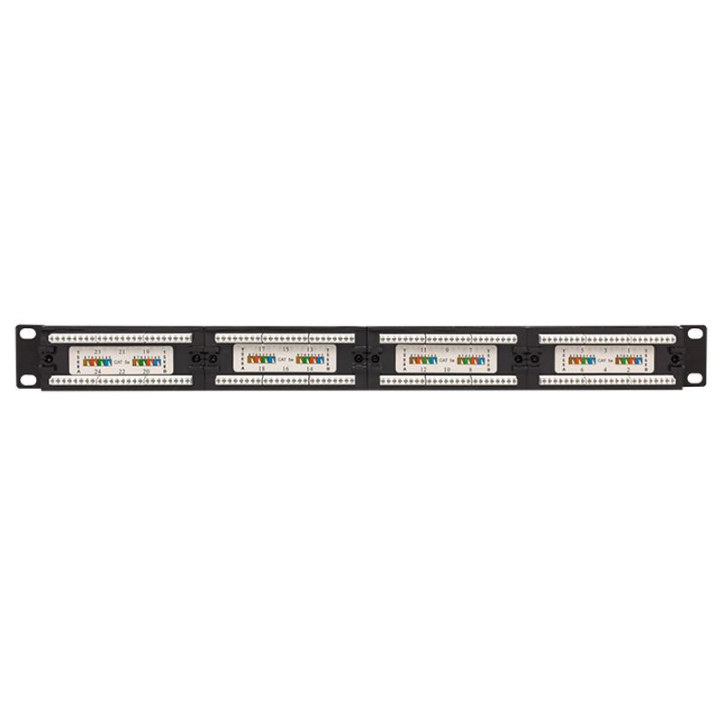 Патч-панель TERACOM PRO 19' Cat.5E 1U неэкранир. UTP 24 порта RJ-45 Dual IDC с органайзером | TRP-PPNL-5EUTP-C1U24 | EKF — миниатюра 3