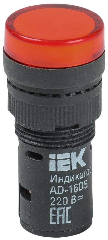 Лампа AD16DS(LED)матрица d16мм красный 230В AC  | BLS10-ADDS-230-K04-16 | IEK — IEK (ИЭК)