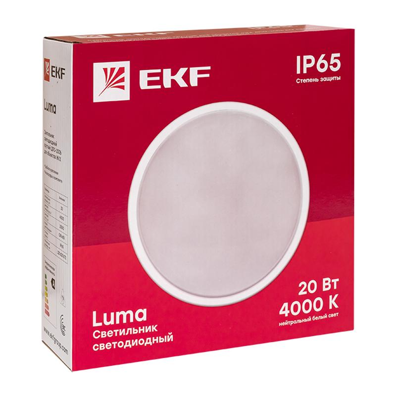 Светильник светодиодный ЖКХ круг ДПО-2006 20Вт 4000K IP65  EKF PROxima | BKL-2006-R-20-4000 | EKF — миниатюра 5