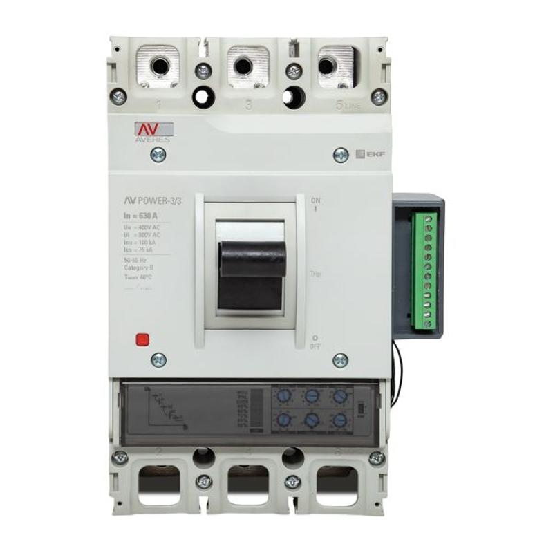 Выключатель автоматический AV POWER-3/3 630А 100kA ETU2.2 AVERES | mccb-33-630H-2.2-av | EKF — миниатюра 17