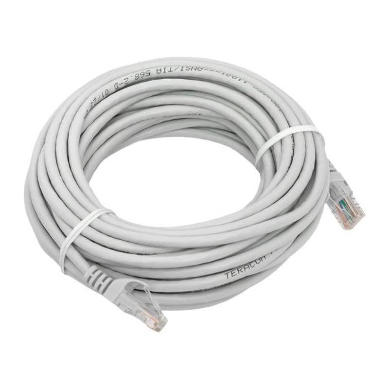 Патч-корд TERACOM PRO Cat.5E неэкранированный UTP оболочка PVC серый (10,0м) | TRP-5EUTP-PVC-10M-GY | EKF — EKF