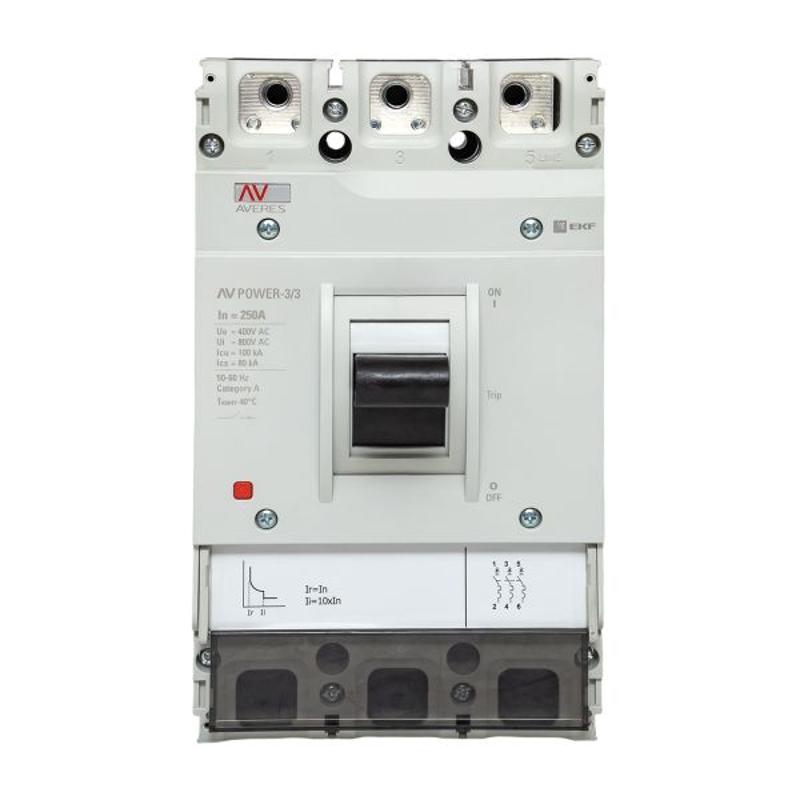 Выключатель автоматический AV POWER-3/3 250А 100kA TR AVERES | mccb-33-250H-TR-av | EKF — миниатюра 21
