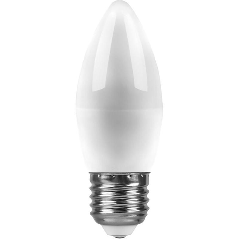 Лампа светодиодная LB-570 (9W) 230V E27 6400K свеча | 25938 | FERON — миниатюра 2