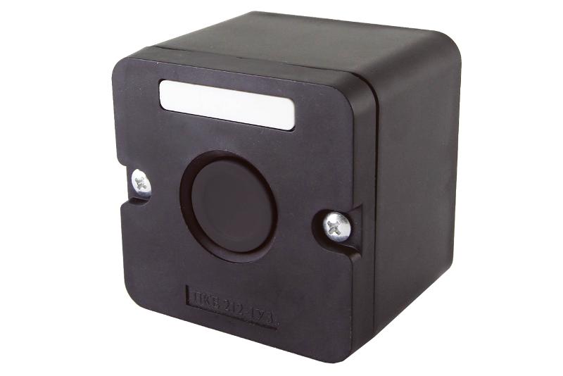 Пост кнопочный ПКЕ 222-1 черный IP54  | SQ0742-0020 | TDM — TDM ELECTRIC