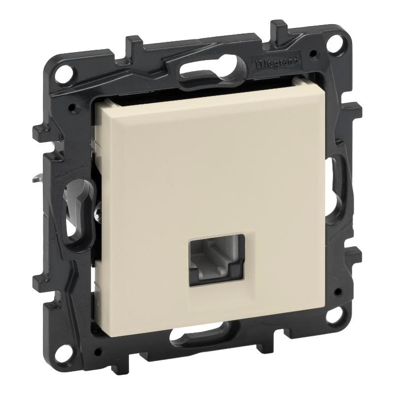 STRUCTURA Розетка телефонная RJ11 слоновая кость | 764291| Legrand — Legrand