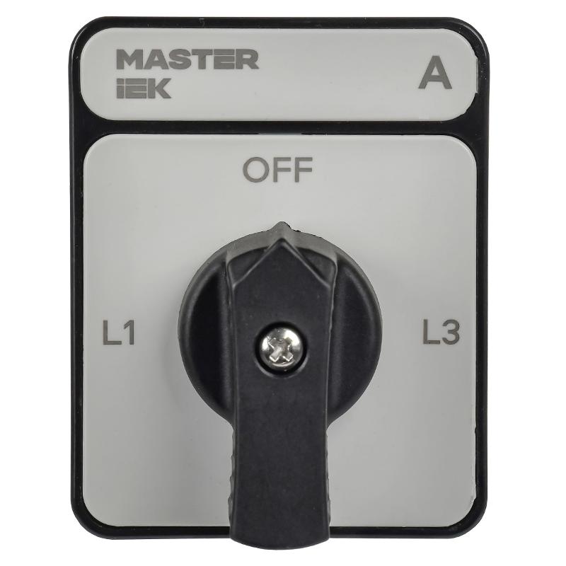 Перекл. кулачк. станд. черн. рук. 63А сх. 98 MASTER | MI-CS10-063-098-K02 | IEK — миниатюра 2
