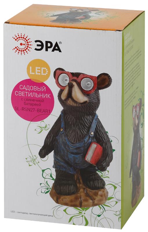 Cветильник садовый декоративный SL-RSN27-BEAR1 на солнечной батарее, полистоун, цветной, 27 см | Б0018812 | ЭРА — миниатюра 2