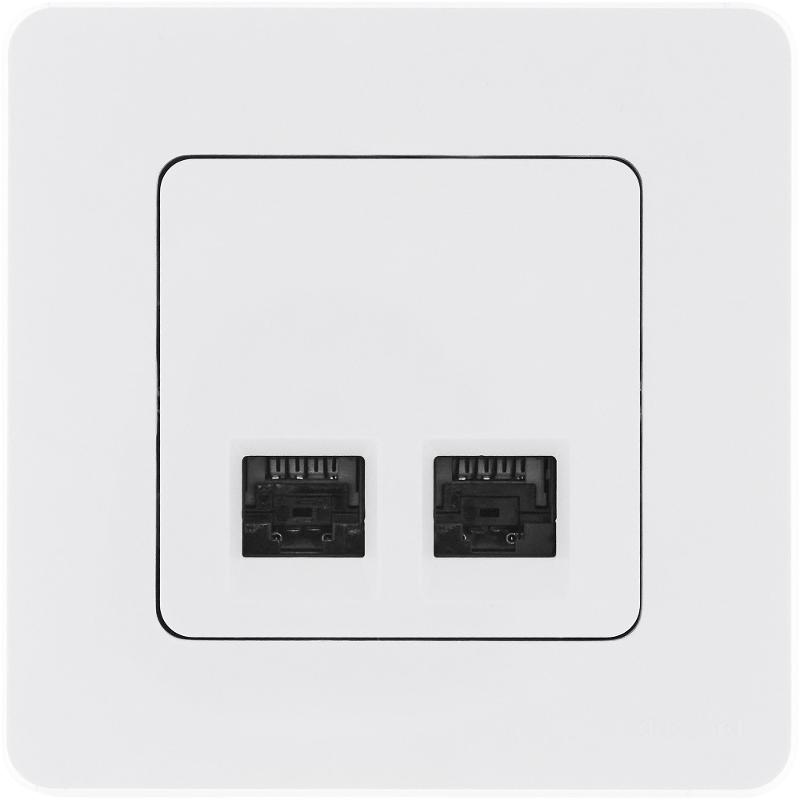 Inspiria Белый Розетка 2-ая компьютерная RJ45 С/У категория 5e UTP | 673835 | Legrand; замена на арт. ИЭК 6738351 — Legrand