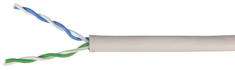 Каб. в. п. U/UTP кат. 5E 4x2х24AWG solid LSZH серый | LC1-C5E04-121-100 | ITK — миниатюра 2