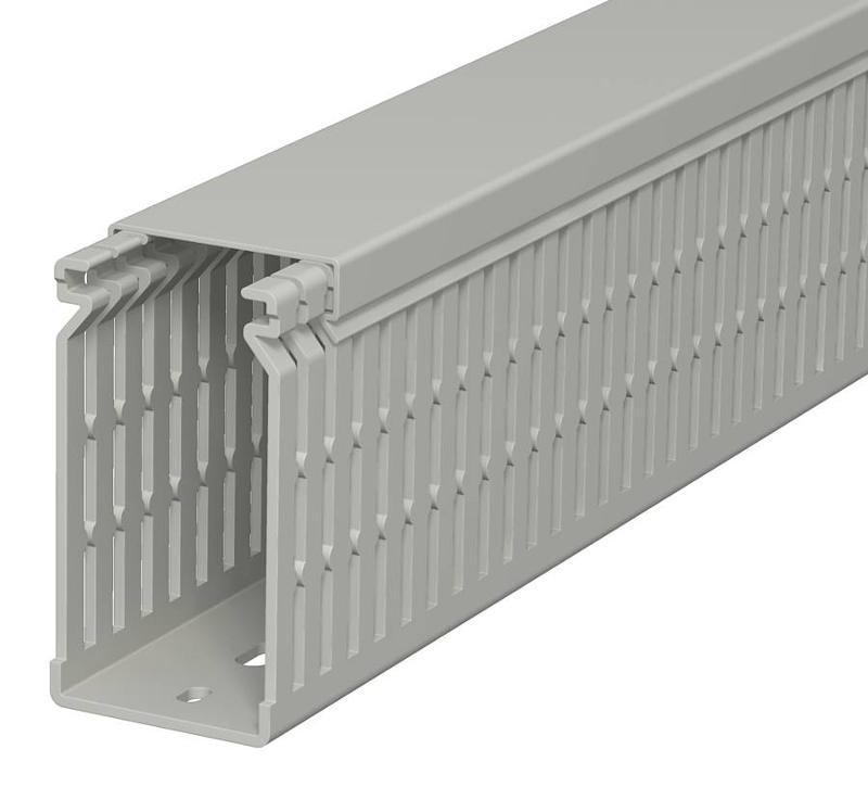 Распределительный кабельный канал LK4 N 80x40x2000 мм (ПВХ,серый) (LK4 N 80040) | 6178227 | OBO Bettermann — OBO Bettermann