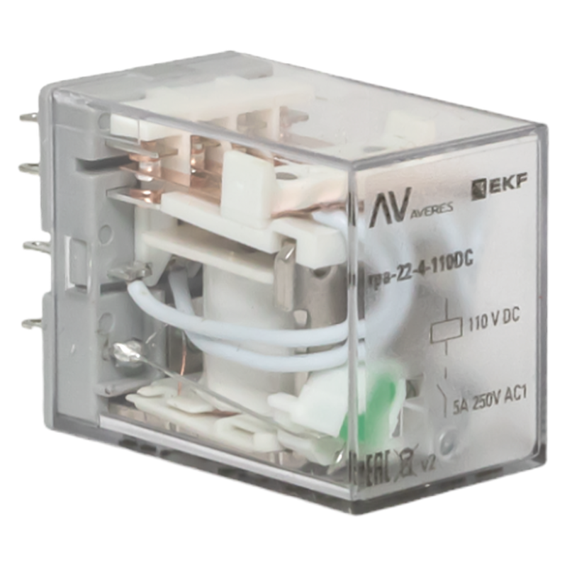 Реле промежуточное RPA 22/4 5A 110В DC  AVERES |rpa-22-4-110DC| EKF — EKF