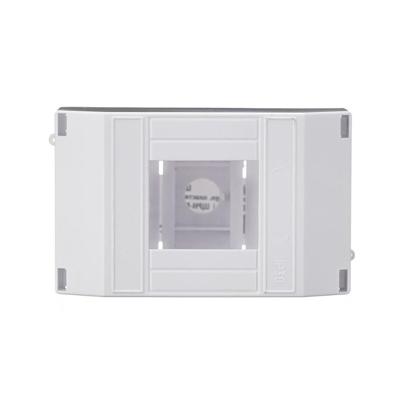 Корпус пластиковый навесной 2-4 модуля, IP30, БЕЛЫЙ, ЩРН-П-2/4 | 31031DEK | DEKraft — миниатюра 4