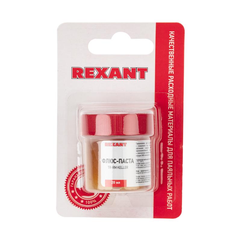 Флюс для пайки , паста TR-RM KELLER, 20 мл, банка, блистер | 09-3690-1 | REXANT — фото 1 | Sento