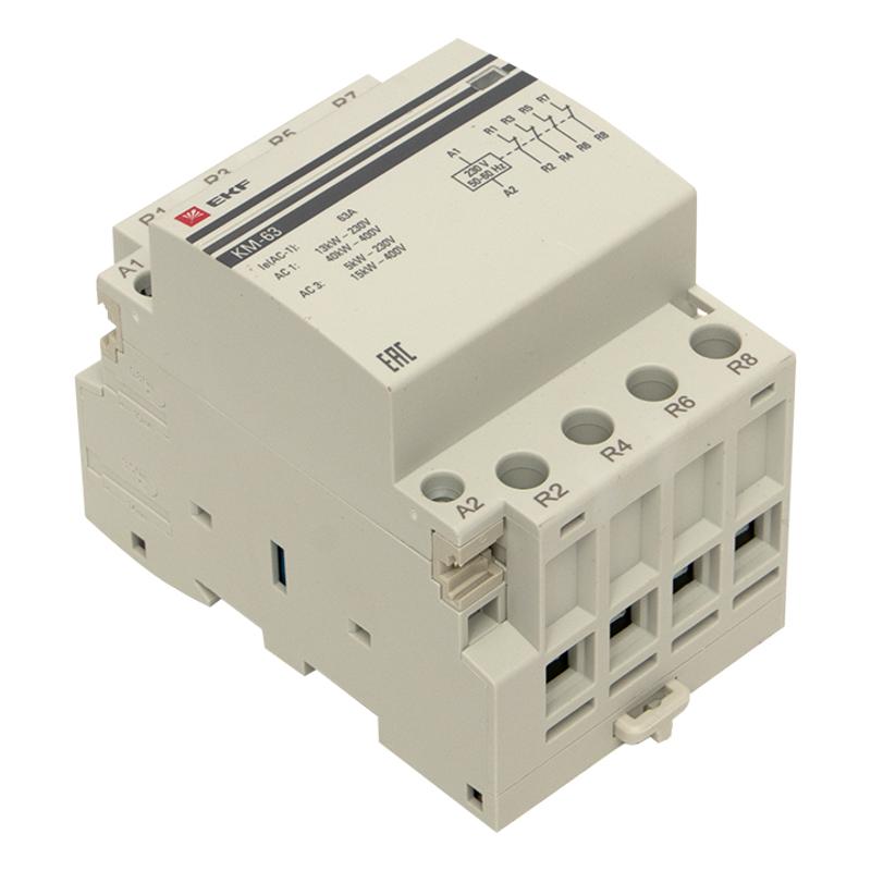 Контактор модульный КМ 63А 4NC (3 мод.) PROxima| km-3-63-04 | EKF — миниатюра 6