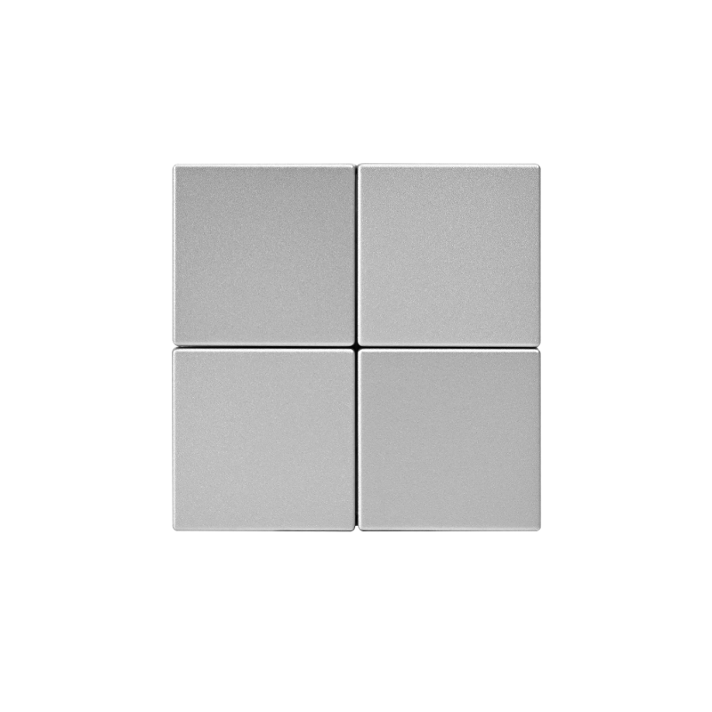 ArtGallery Алюминий Выключатель сценарный 4-клавишный, сх. 1 | GAL000374 | SE — миниатюра 2