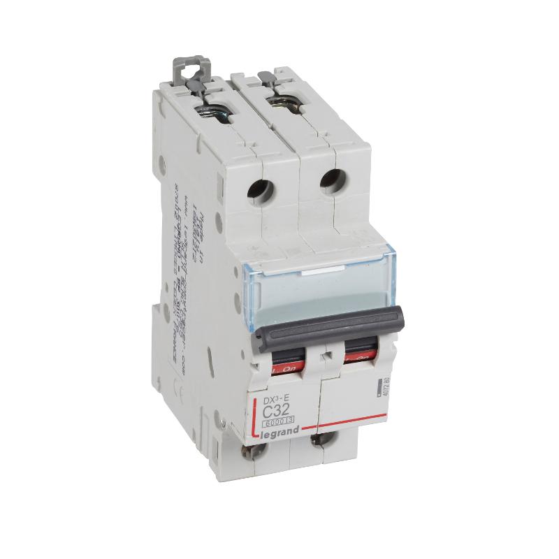Выключатель автоматический двухполюсный DX3-E 6000 32А C 6кА | 407280 | Legrand — Legrand