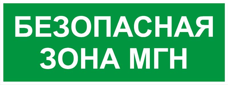 Самоклеящаяся этикетка  INFO-SSA-124 350х130мм Безопасная зона МГН SSA-101/DPA-301  | Б0064724 | ЭРА — фото 1 | Sento