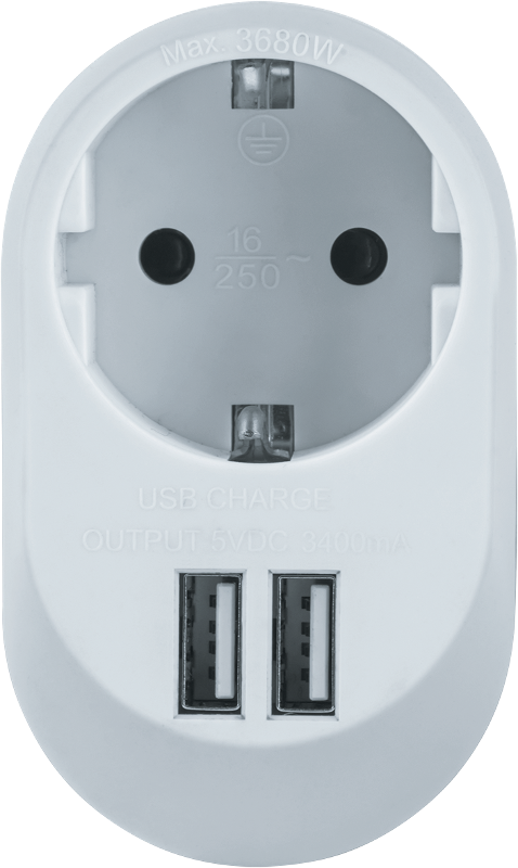 Адаптер 61 454 NAD-USB01-1E-C-WH с/з 1 гн. USB3.4A |61454 |Navigator — Navigator