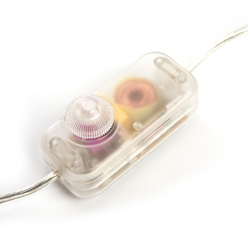 Сетевой шнур DM103-200W 230V 1,5+0,5м (с диммером) прозрачный | 23058 | FERON — миниатюра 2
