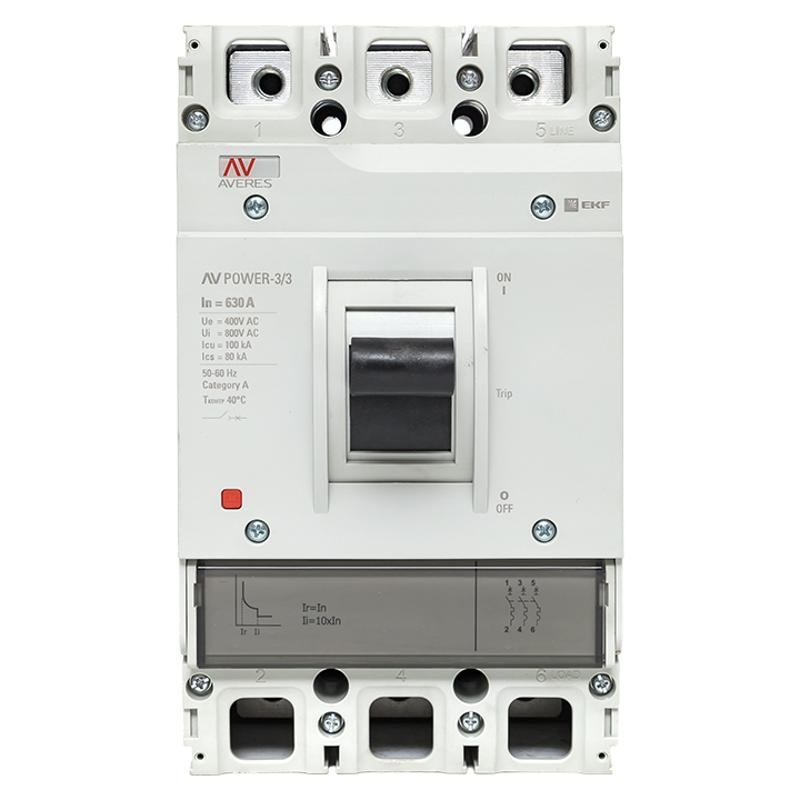 Выключатель автоматический AV POWER-3/3 630А 100kA TR AVERES | mccb-33-630H-TR-av | EKF — миниатюра 7