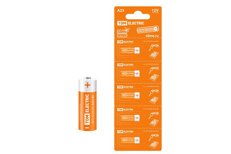 Элемент питания A23 Alkaline 12V BP-5 | SQ1702-0039 | TDM — TDM ELECTRIC