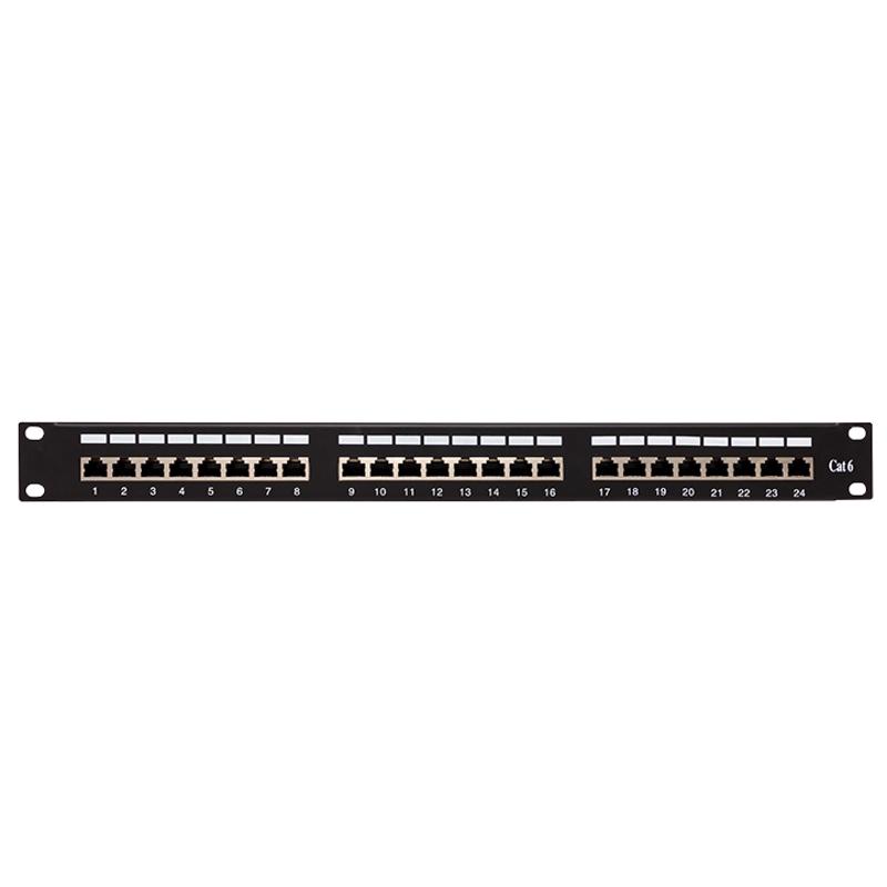 Патч-панель TERACOM CS 19'' Cat.6 1U полный экран STP 24 порта RJ-45 Dual IDC с органайзером|TRCS-PPNL-6STP-1U24|EKF — миниатюра 2