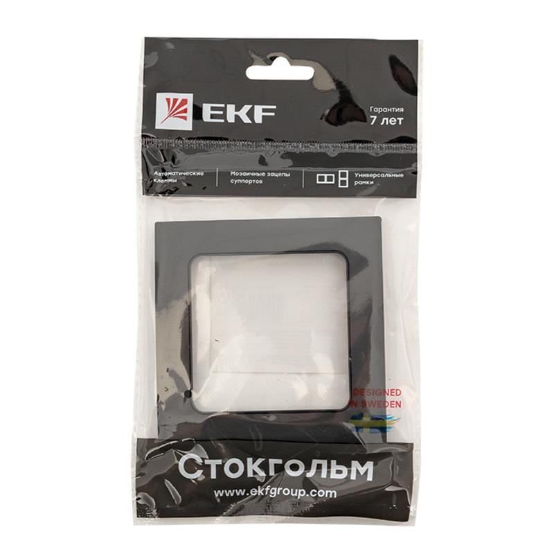 Стокгольм Рамка 1-местная черная EKF | EXM-G-302-30 | EKF — миниатюра 3