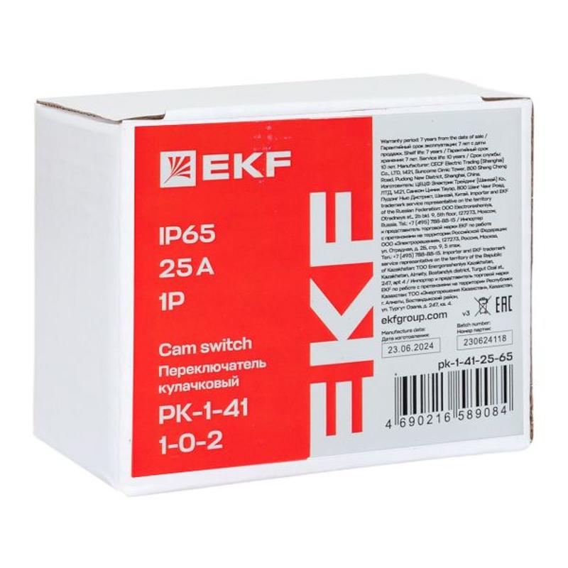 Переключатель кулачковый ПК-1-41 25А 1P «1-0-2» IP65 | pk-1-41-25-65 | EKF — миниатюра 9