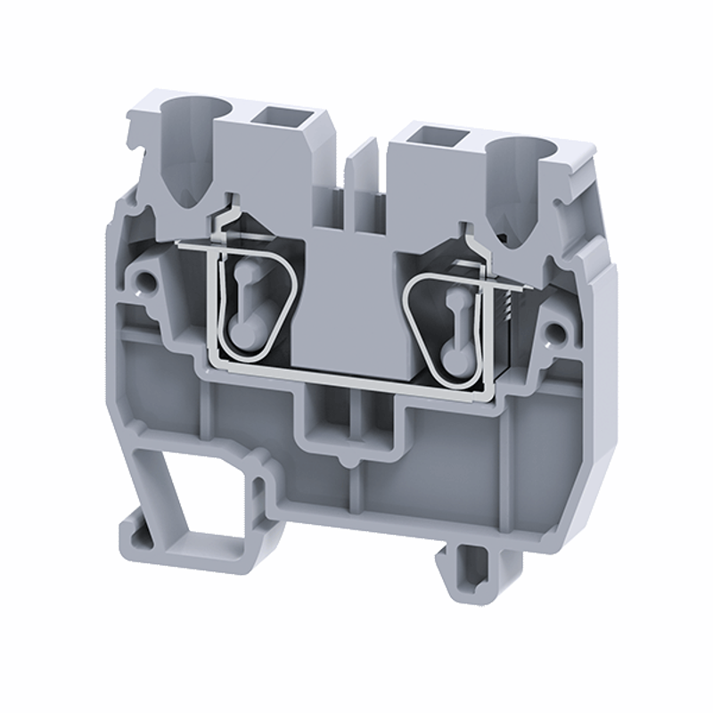 Мини-клемма проходная пружинная OptiClip CXM-2,5-I-24A-(0,2-2,5)-серый | 331821 | КЭАЗ — КЭАЗ (Курский электроаппаратный завод)