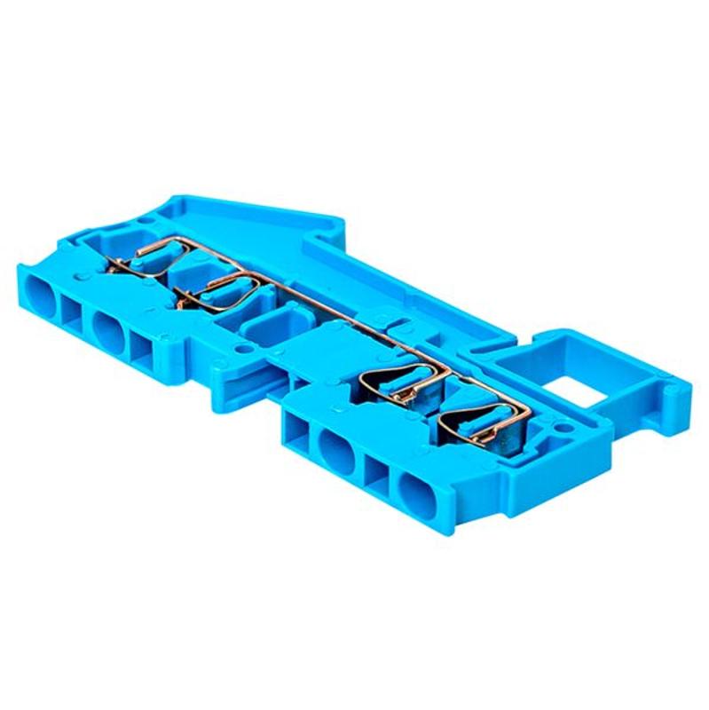Колодка клеммная пружинная JXB-ST-2.5 28А 4 вывода синяя EKF PROxima | plc-jxb-st-2.5-4-blue | EKF — миниатюра 4