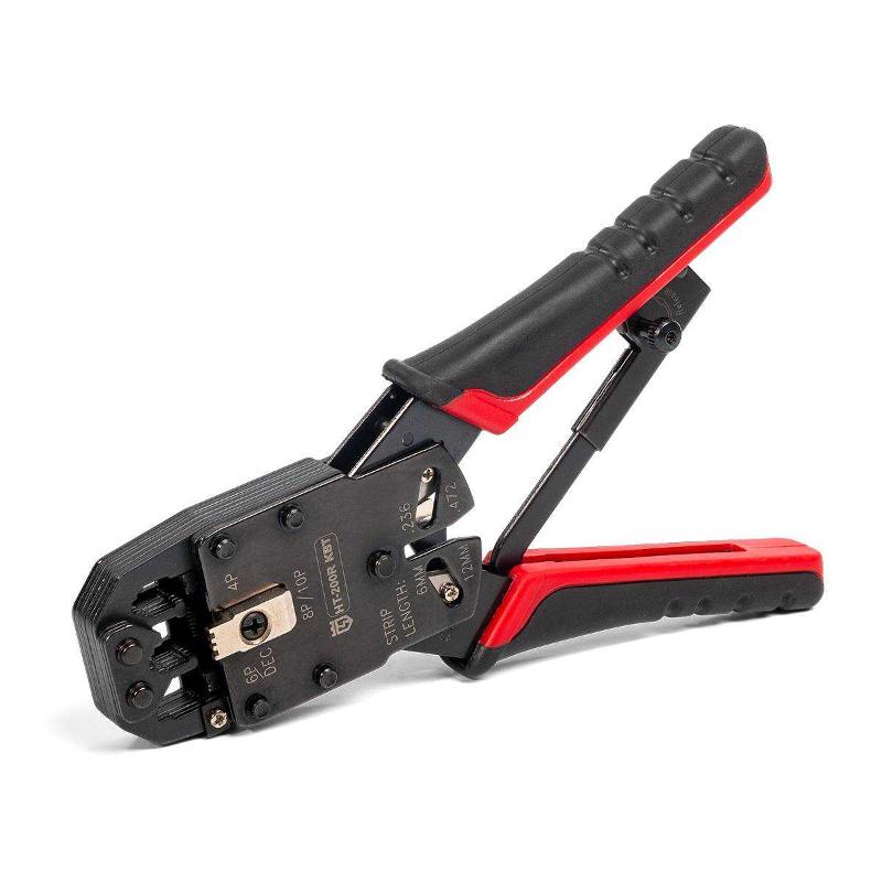 Кримпер многофункциональный RJ-45, RJ-12, RJ-11 HT-200R | 86603 | КВТ — КВТ