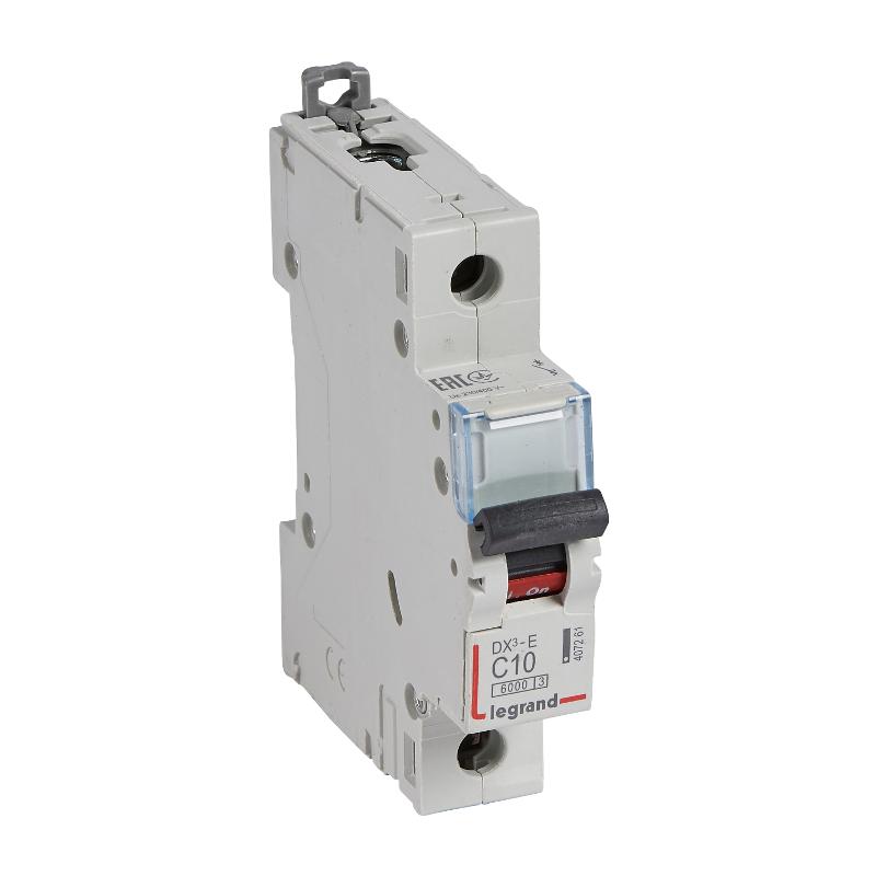 Выключатель автоматический  однополюсный DX3-E 6000 10A C 6кА | 407261 | Legrand — Legrand