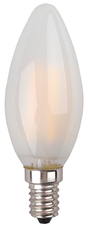 Лампа светодиодная F-LED B35-9w-840-E14 frost (филамент, свеча мат, 9Вт, нейтр, E14) | Б0046996 | ЭРА — миниатюра 3