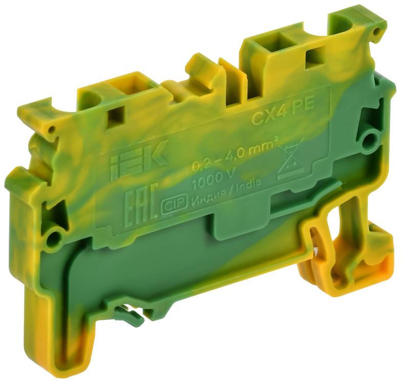 ARMAFIX Клемма пруж. CX4 PE 4мм2 проходная зазем. | AF-CT41-00-K52-004 | IEK — миниатюра 2