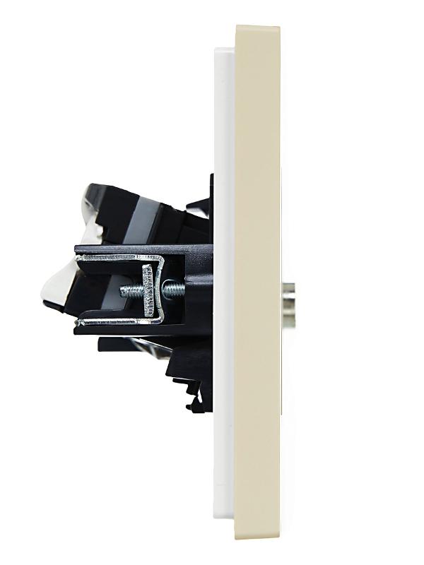 FORTE&PIANO Розетка двойная TV+RJ45 кат.5E FP436 ваниль | FP-AK20-1-K10 | IEK — миниатюра 4