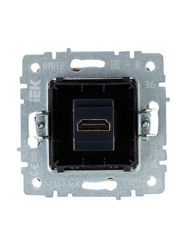 BRITE Розетка HDMI РHDMI-0-БрЖ жемчужный  | BR-H10-K36 | IEK — миниатюра 4