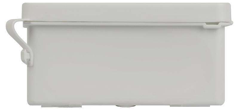Распаячная коробка ЭРА KOR-100-100-50-9g-P-2MP двухкомпонентная HF стойкая к УФ 100х100х50мм серая прямой монтаж IP66 — миниатюра 2