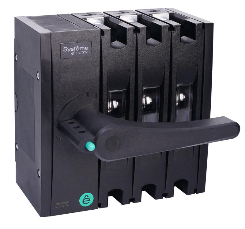 ВЫКЛ-РАЗЪЕДИНИТЕЛЬ SYSTEMEPACT SD160 3P 63A РУКОЯТКА СЛЕВА ФРОНТ_РУКОЯТКА ЗАКАЗЫВАЕТСЯ ОТДЕЛЬНО | SSD01603LF0063 | SE — фото 1 | Sento