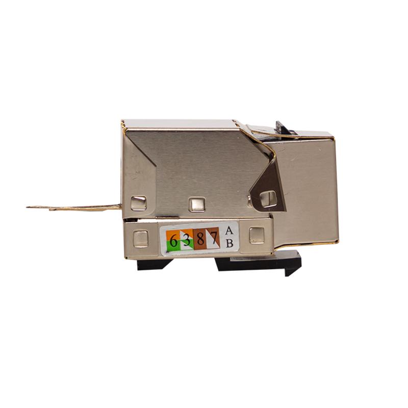 Модуль Keystone розеточный TERACOM PRO Cat.6 RJ-45 экранированный FTP 110 IDC 90 градусов | TRP-KSTN-SOCK-90D-6FTP | EKF — миниатюра 5
