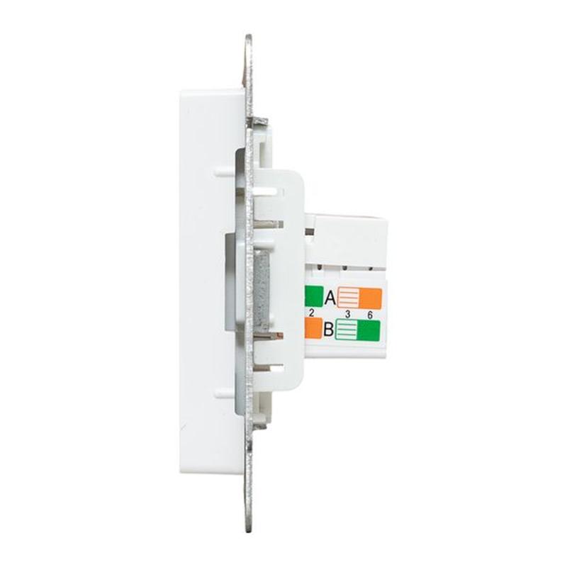 Механизм розетки RJ45 - 2шт, (cat5), белый Эпика EKF | UP1-SOW-2RJ45-5 | EKF — миниатюра 11