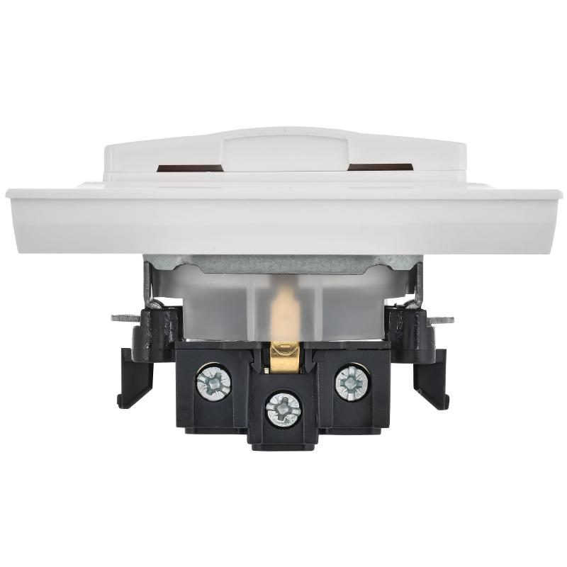BRITE Розетка с крышкой 16А IP44 РСбш10-3-44-БрБ белый в сборе | BR-R16-16-44-K01-F-PRO | IEK — миниатюра 5
