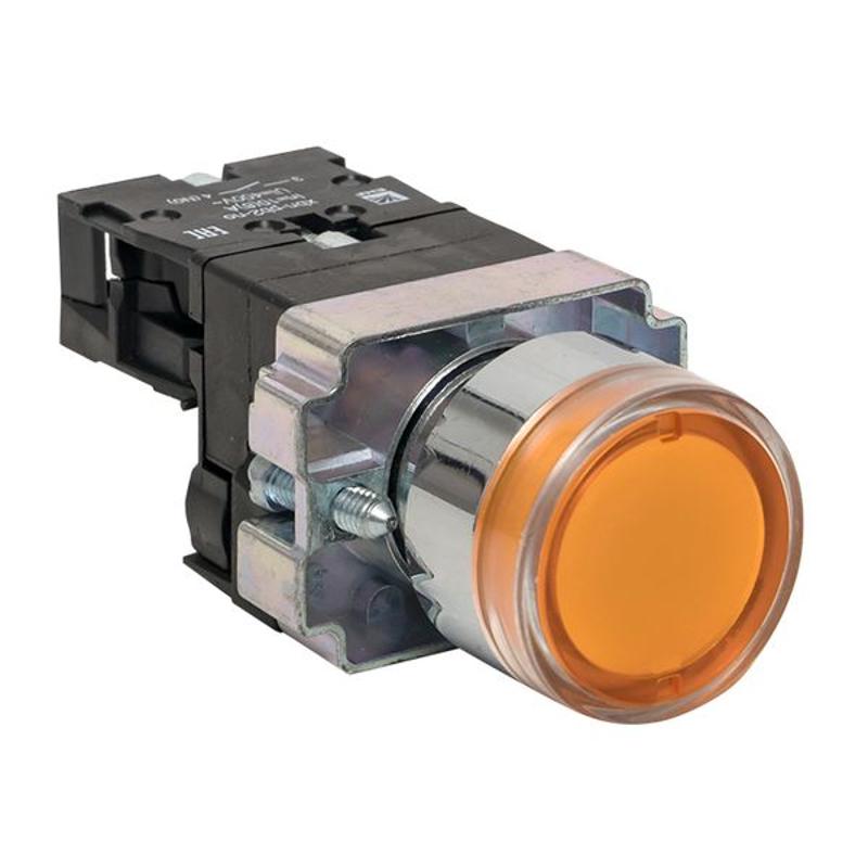 Кнопка BA51 с подстветкой 230В желтая NO PROxima | xb2-bw51-230 | EKF — EKF