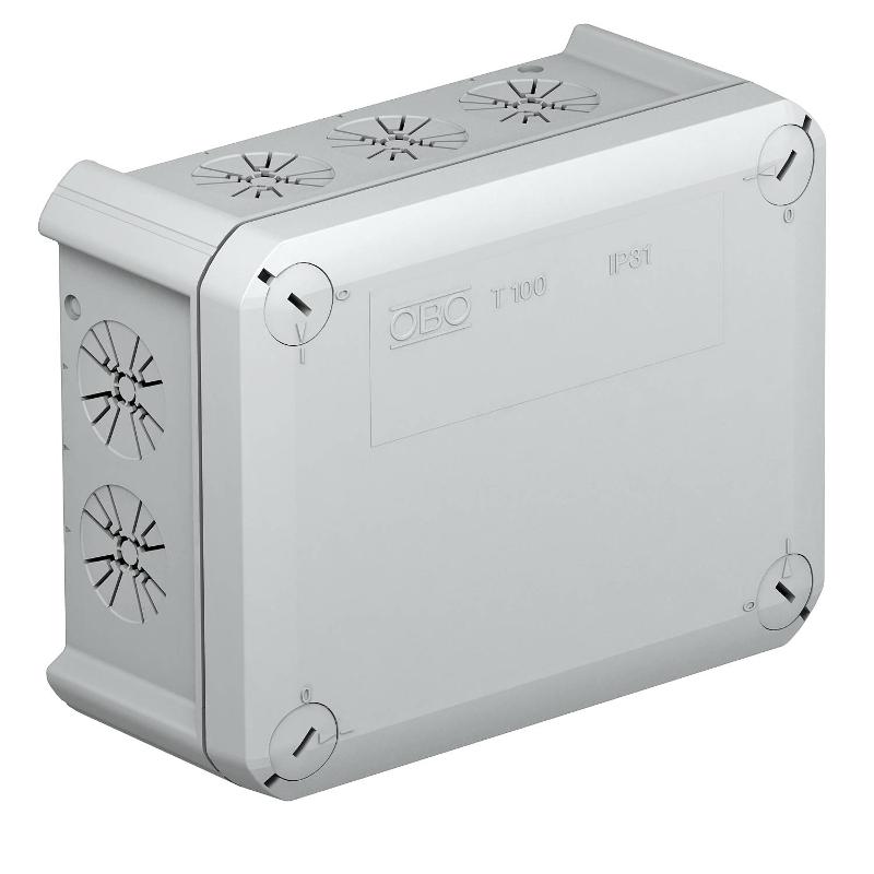 Коробка распределительная T100, вводы для разгрузки натяжения (T 100 ZE IP30) | 2007805 | OBO Bettermann — OBO Bettermann