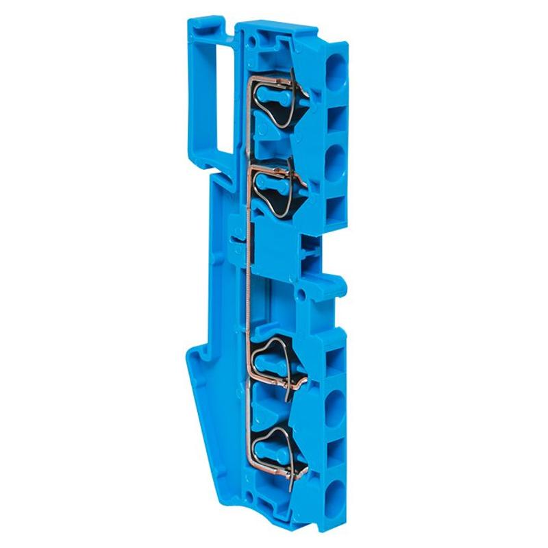 Колодка клеммная пружинная JXB-ST-4 41А 4 вывода синяя EKF | plc-jxb-st-4-4-blue | EKF — EKF