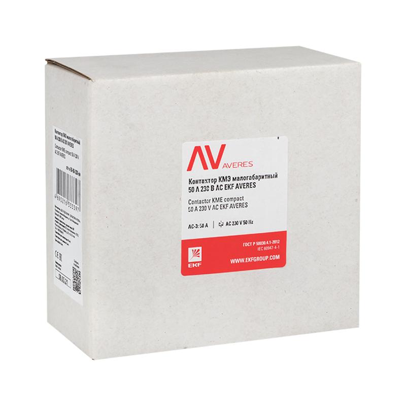 Контактор КМЭ 50А 400В АС EKF AVERES | ctr-s-50-00-400-av | EKF — миниатюра 2