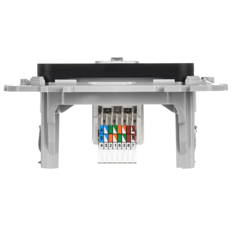 FLITE Розетка компьютерная RJ45 кат.5Е UTP РК5е-1-0-ФлЧ черный | FI-K12-1-K02 | IEK — миниатюра 4