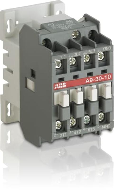 Контактор A9-30-10 380V 9A 3НО сил.конт. 1НО доп.конт. катушка 220V АС | 1SBL141001R8010 | ABB — ABB