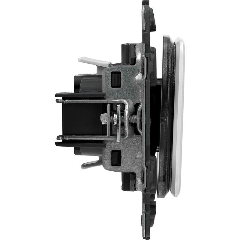 Valena ALLURE DIY Белый Переключатель 1-клавишный 10А 250В — миниатюра 5